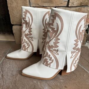 Azalea Wang Esperanza Cowboy Boot Womens Size 8 new No Box